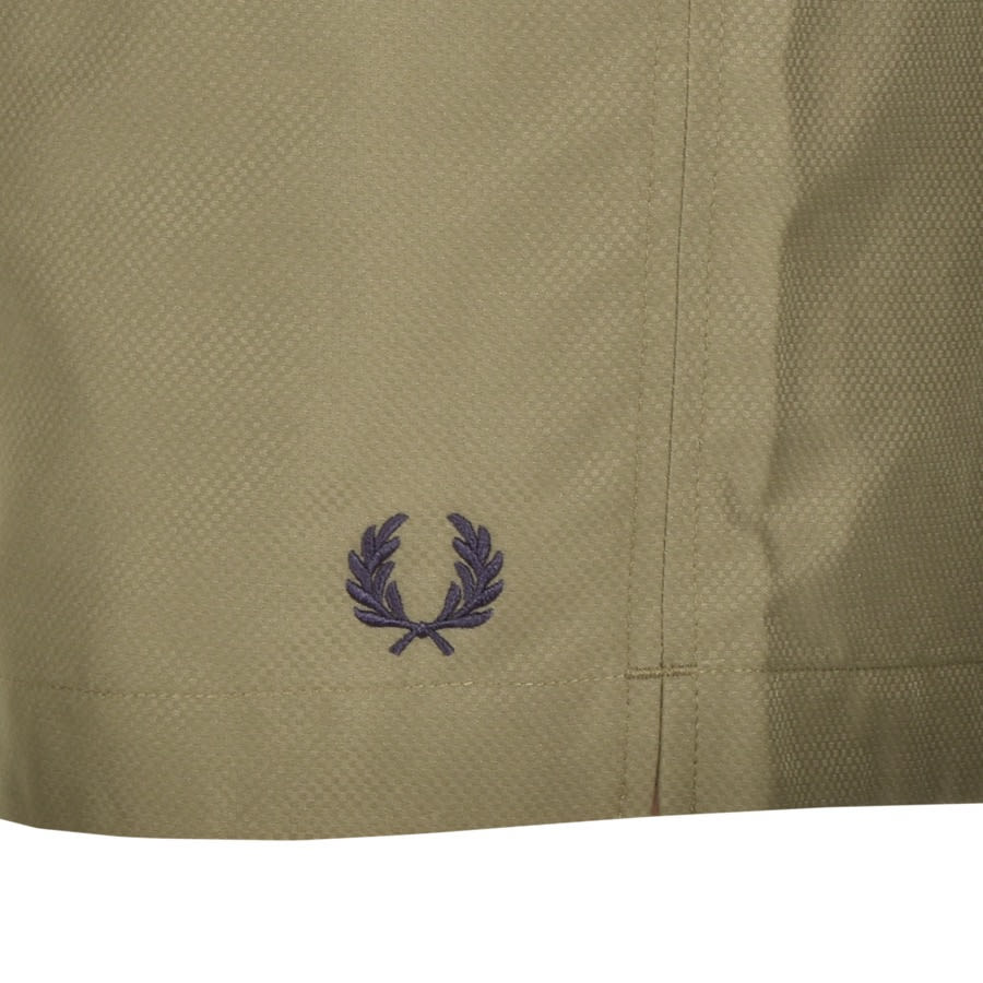 Alternative Image for ProductFred Perry Textured Swim Shorts Green3